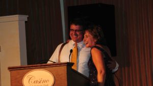Rick and Cathy at the 2015 Sideline Cancer Dinner